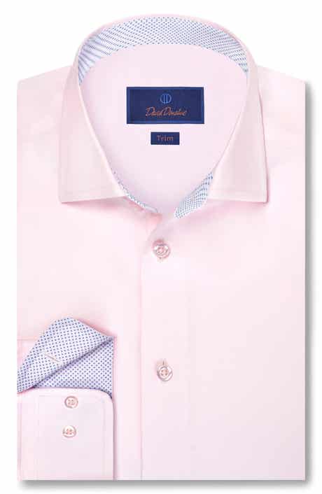 Trim Fit Cotton Twill Dress Shirt