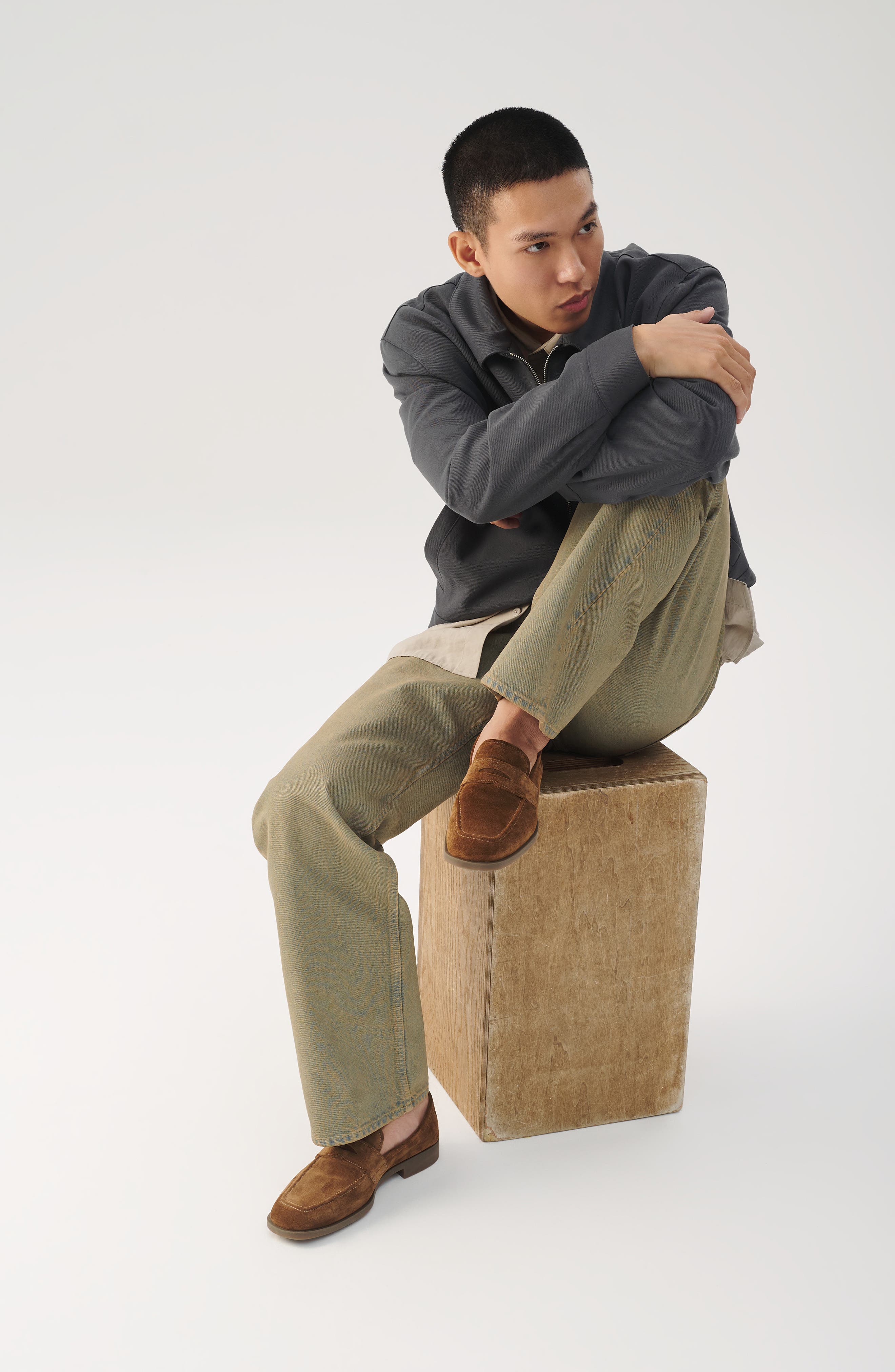 Vagabond Shoemakers Troy Square Toe Suede Penny Loafer, Alternate, color, Cocoa Brown