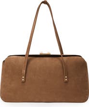 Reiss Anika Leather Bowling Bag