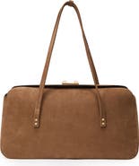 Reiss Anika Leather Bowling Bag