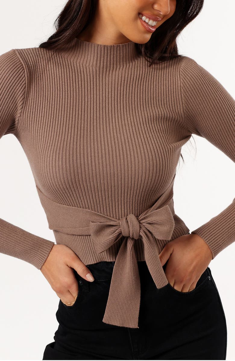 Petal & Pup Paige Tie Waist Rib Top, Main, color,