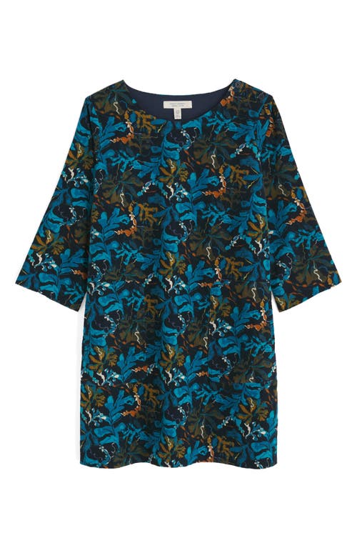 Seasalt Cornwall Port Gaverne Floral Organic Cotton Pincord Tunic In Multi