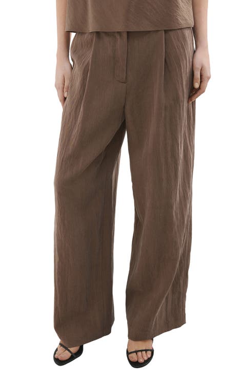Straight Leg Lyocell Pants