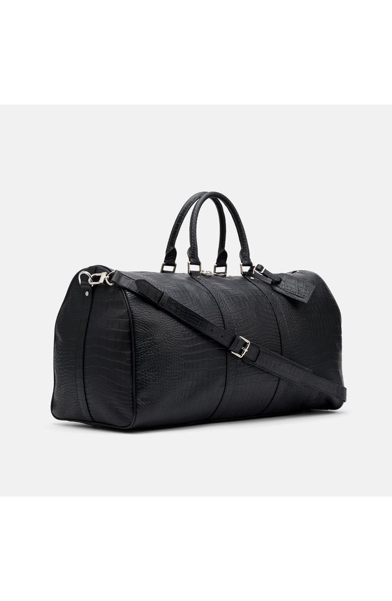 MARC NOLAN Large Weekender Duffle Bag, Alternate, color, Black Croc