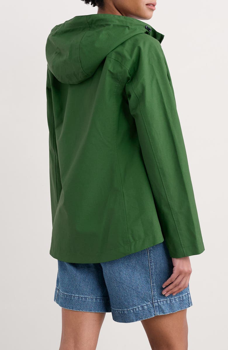 Seasalt Cornwall Waterway Hooded Waterproof Jacket, Alternate, color, Forest Green