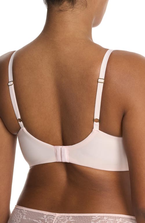 Natori Heavenly Full Coverage Longline Lace T-shirt Bra In Pink