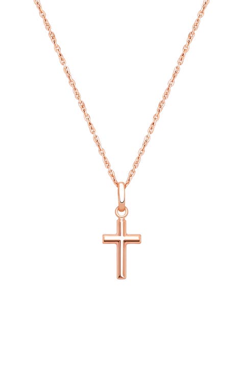 14K Gold Everlasting Faith Cross Necklace