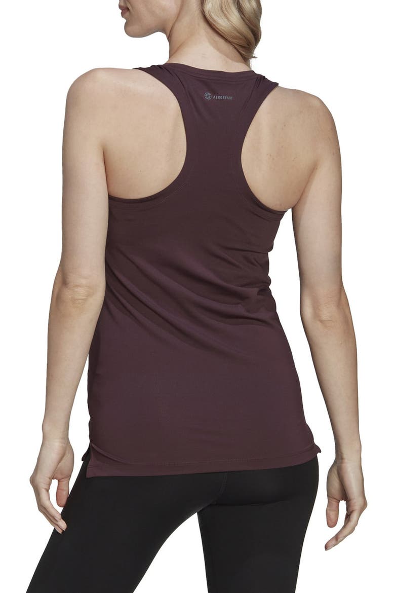 AEROREADY Designed 2 Move Tank Top, Alternate, color, SHADOW MAROON/ WHITE