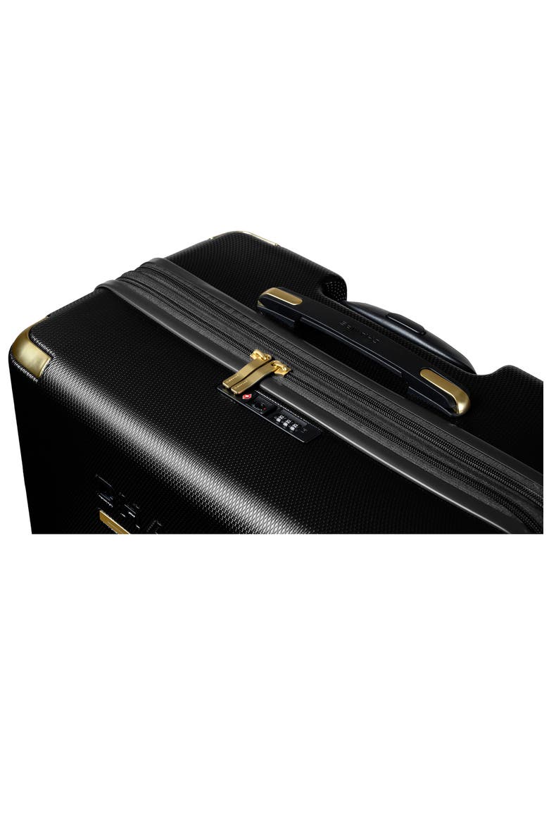 Luxe II 3-Piece Hardside Spinner Suitcases, Alternate, color, BLACK