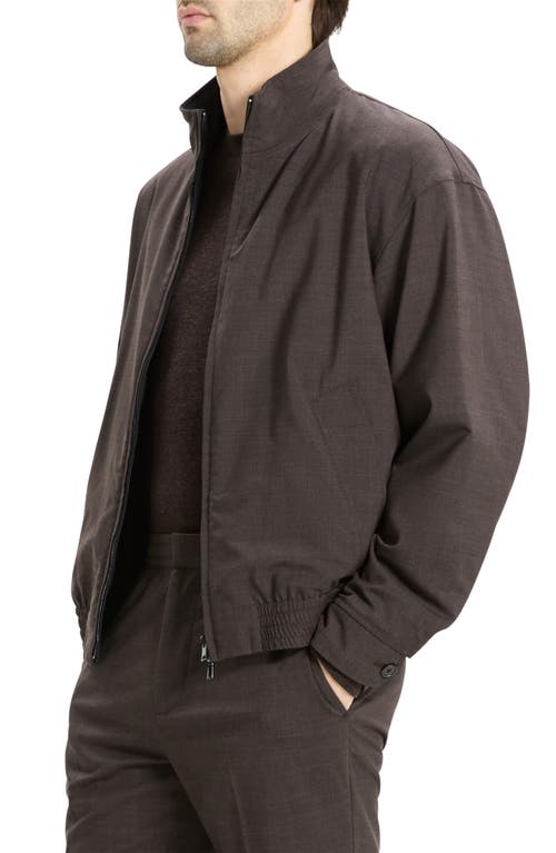 Theory Motion Wool Blend Reversible Jacket In Brown