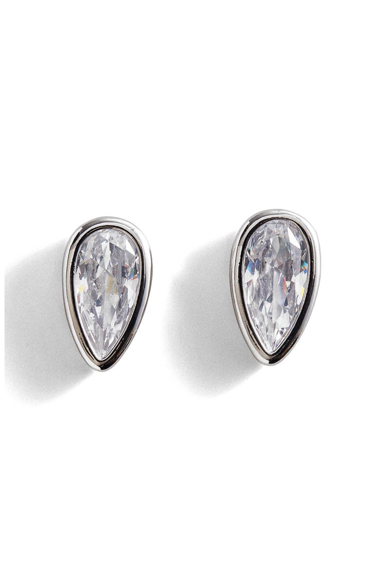 Eunice Cubic Zirconia Stud Earrings, Main, color, CLEAR