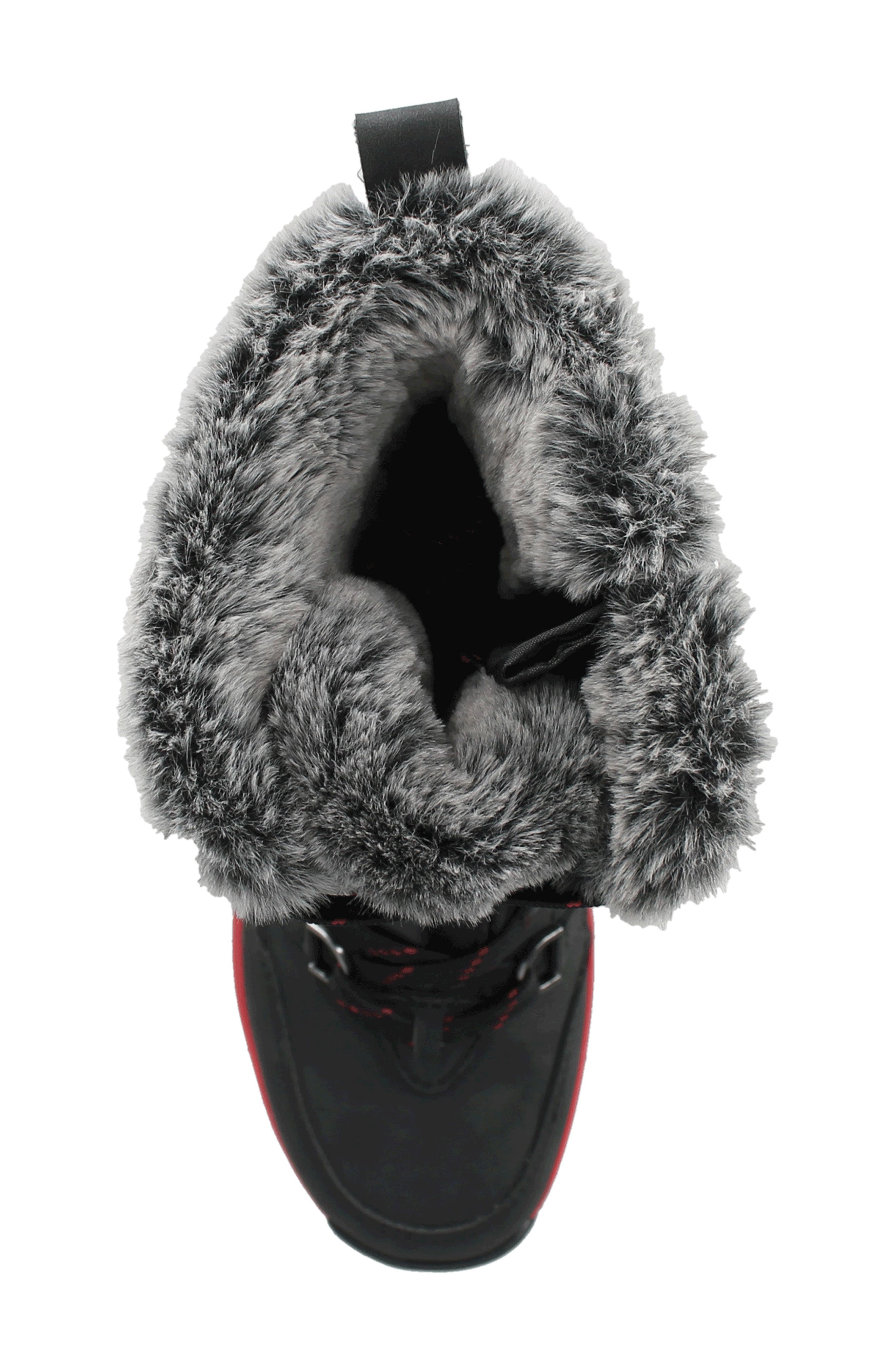 AQUATHERM BY SANTANA CANADA Racer Waterproof Faux Fur Boot, Alternate, color, 