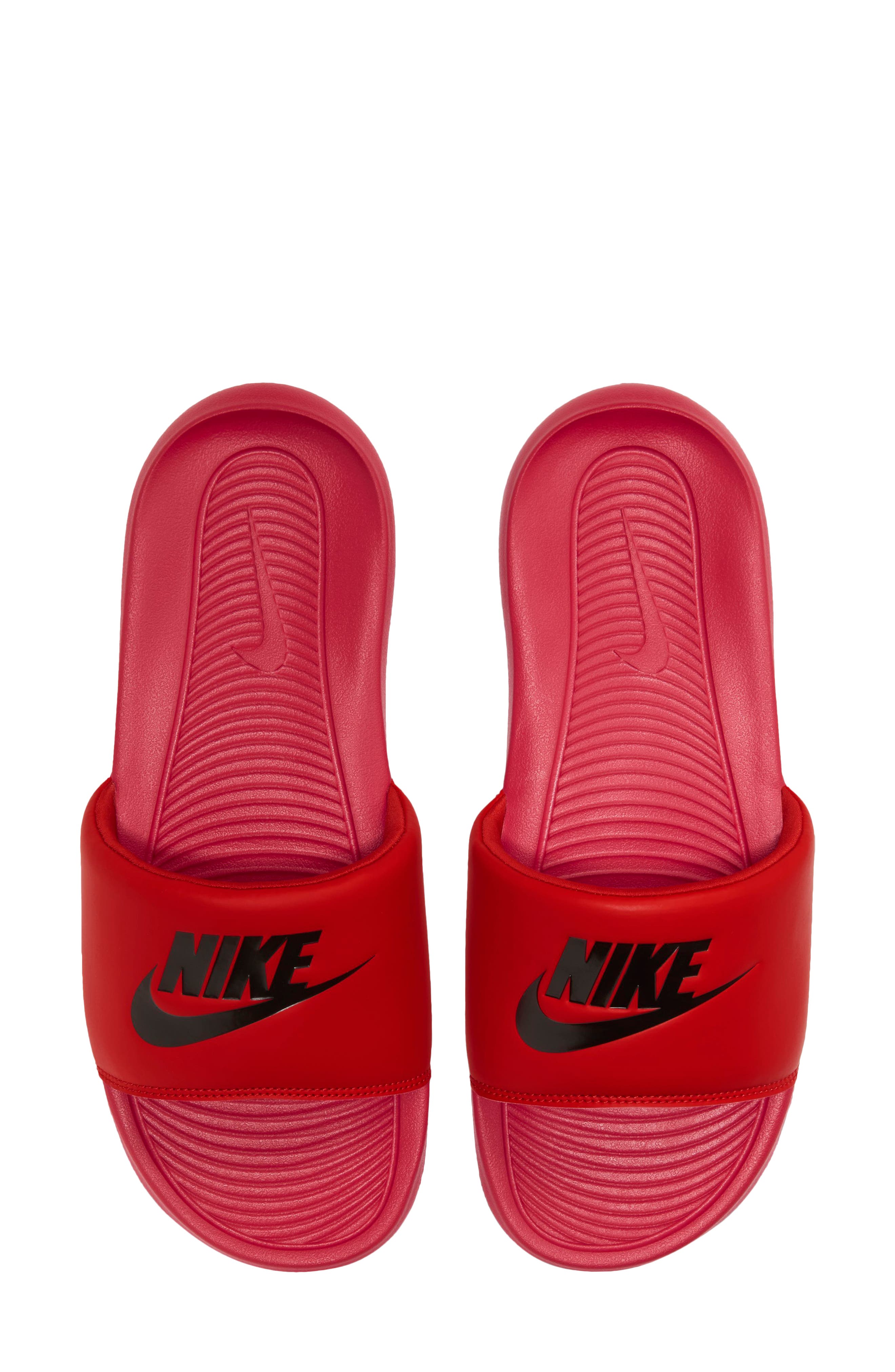Victori One Sport Slide, Alternate, color, UNIVERSITY RED/ BLACK
