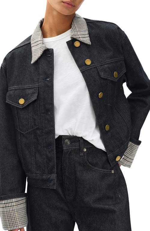 Rag & Bone Womens Twrco Harriet Boxy-fit Denim Jacket Xs In Blue