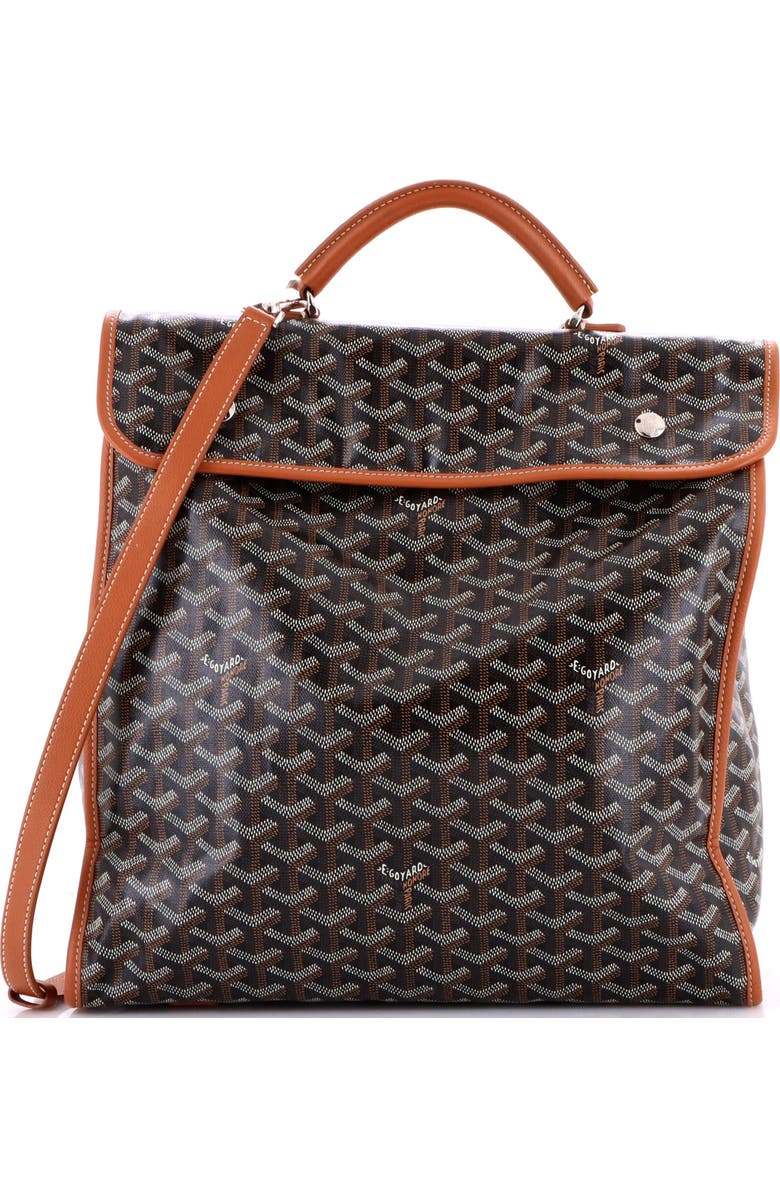 Pre-Owned Goyard Saint Leger Briefcase Backpack Coated Canvas, Main, color,