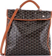 Pre-Owned Goyard Saint Leger Briefcase Backpack Coated Canvas