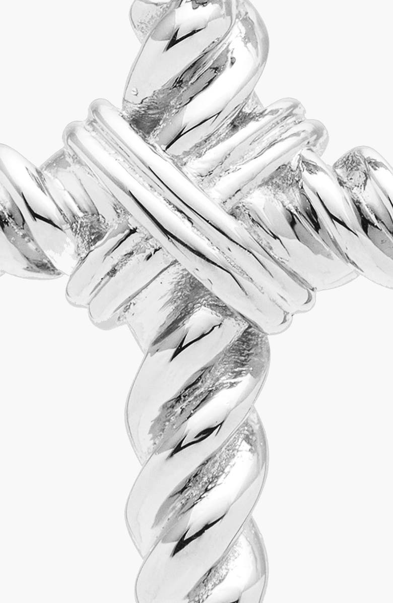 YOJ Spiro Hoop Single Maxi Earring in Silver, Alternate, color, Silver