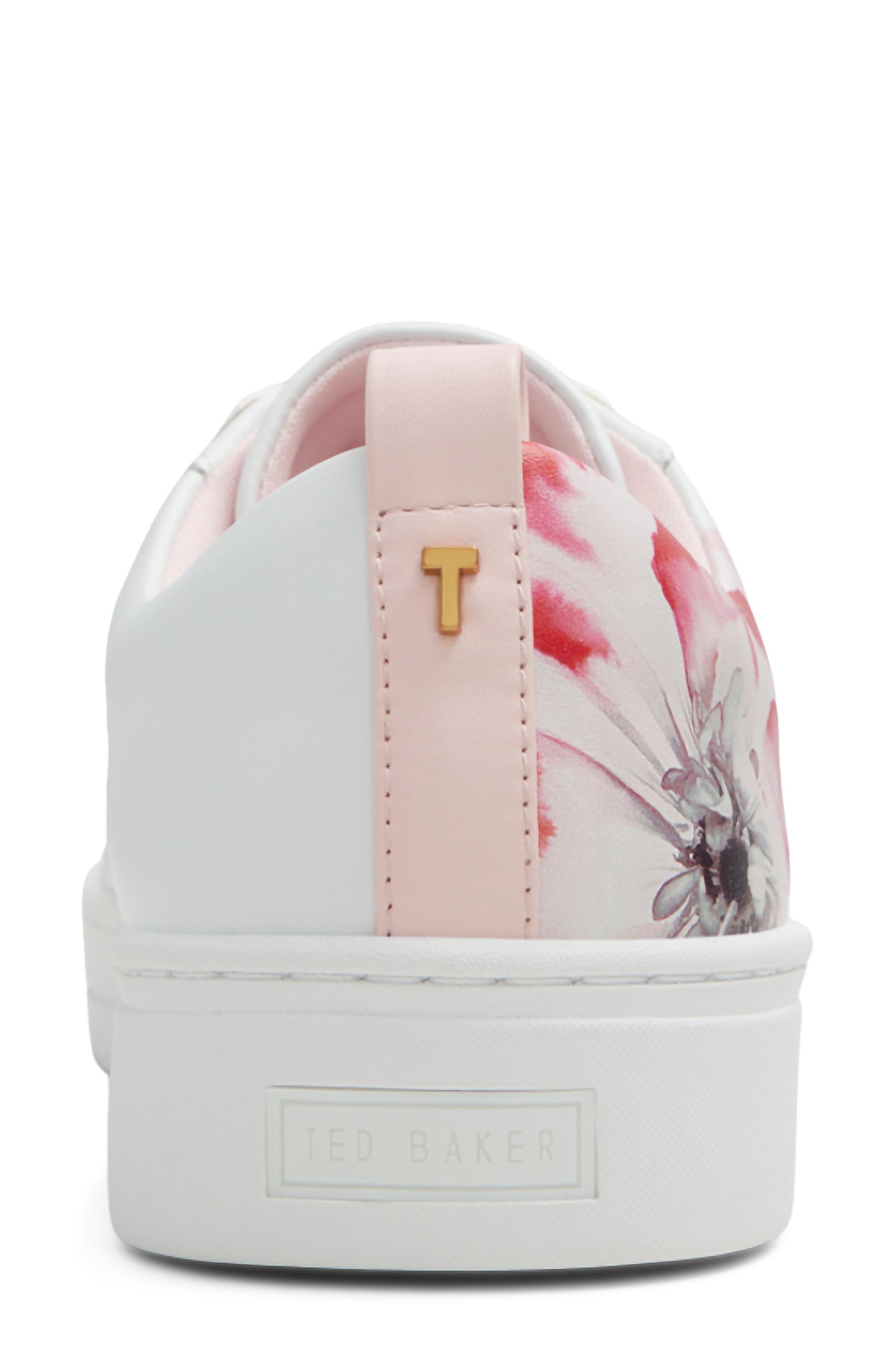 Alison Sneaker, Alternate, color, WHITE/ RED/ PINK
