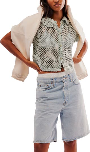 Lily Crop Crochet Cardigan