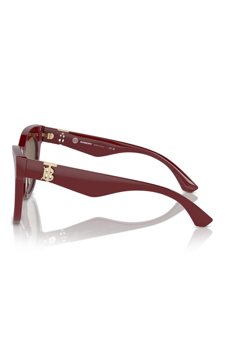 54mm Square Sunglasses, Alternate, color, BORDEAUX