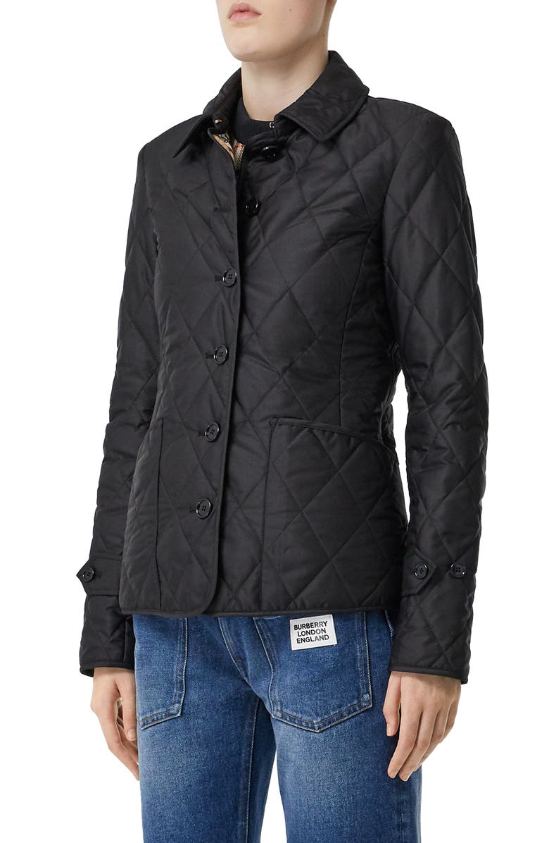 Burberry Fernleigh Thermoregulated Diamond Quilted Jacket, Main, color, 