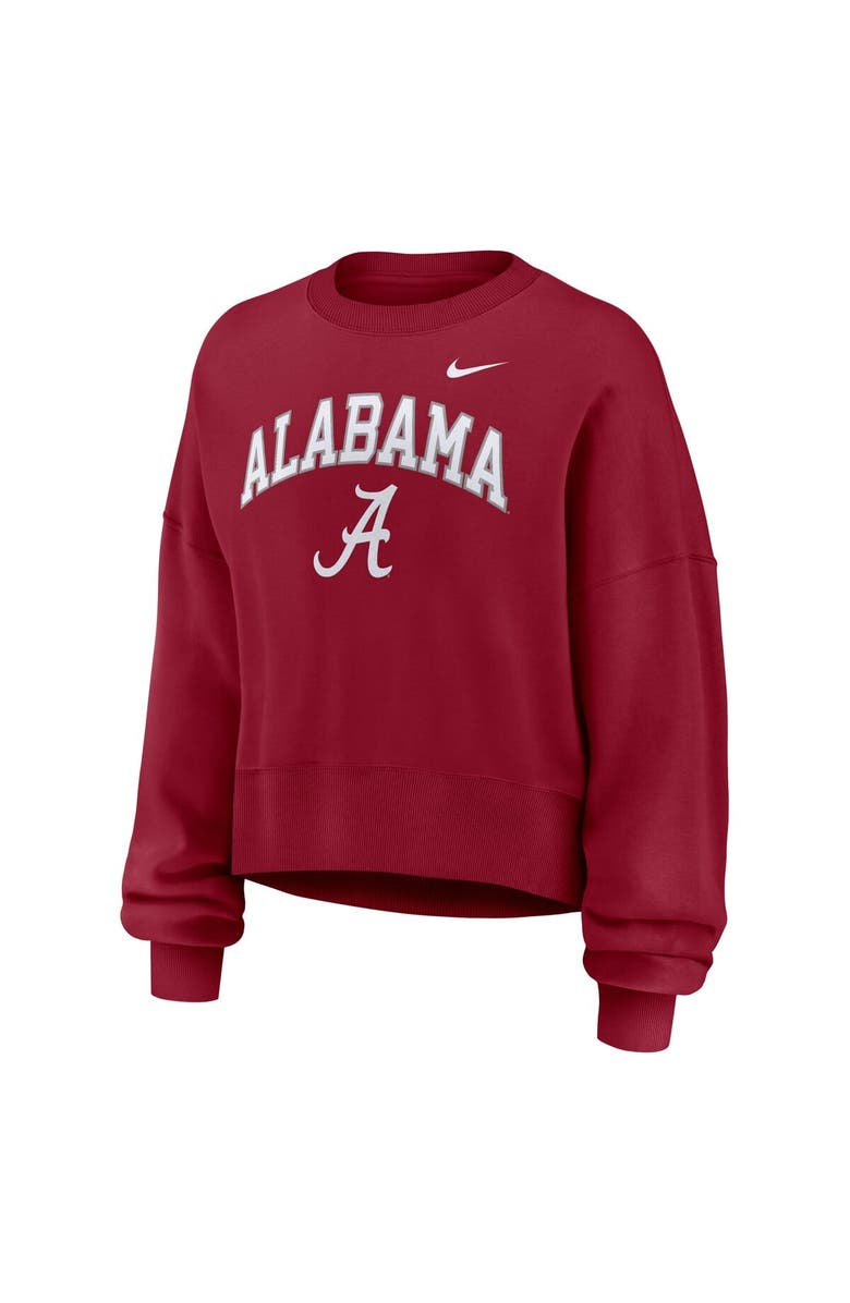 Nike Women's Nike Crimson Alabama Crimson Tide Oversized Phoenix Arch Pullover Sweatshirt, Alternate, color, Crimson