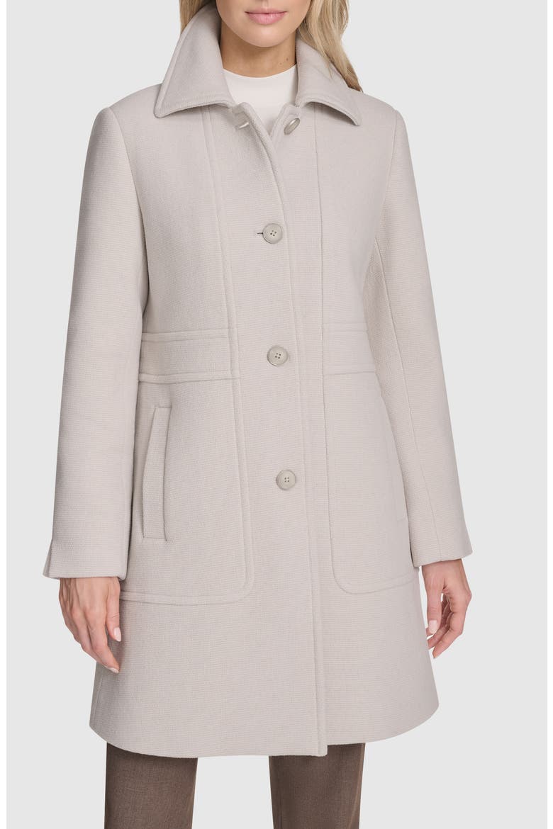 Emmeline Wool Blend Coat, Main, color, PEARL
