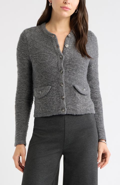 Marled Cardigan Sweater Jacket