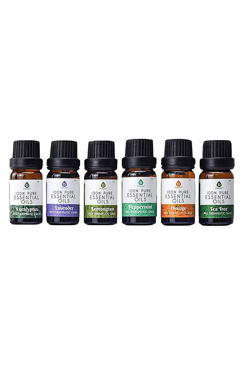 6 Pack of 100% Pure Essential Aromatherapy Oils Blends, Alternate, color, Dark Brow