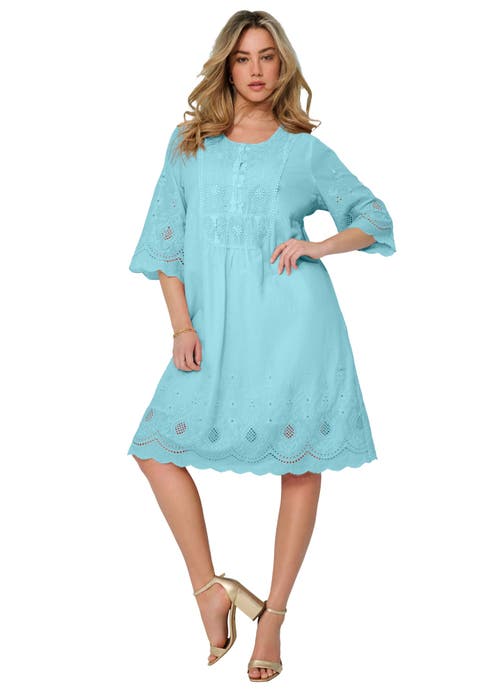 Cotton Lace Dress (Plus)