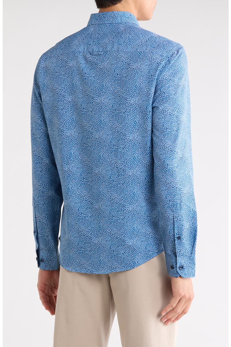 Elijah Long Sleeve Shirt, Alternate, color, NAVY