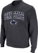 COLOSSEUM Men's Colosseum Charcoal Penn State Nittany Lions Arch & Logo Crew Neck Sweatshirt