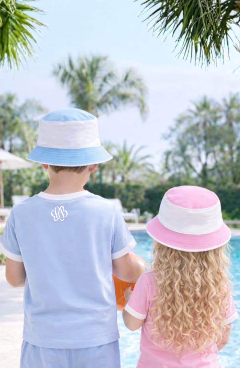 Bits & Bows Big Sis Bucket Hat, Alternate, color, Pink/White