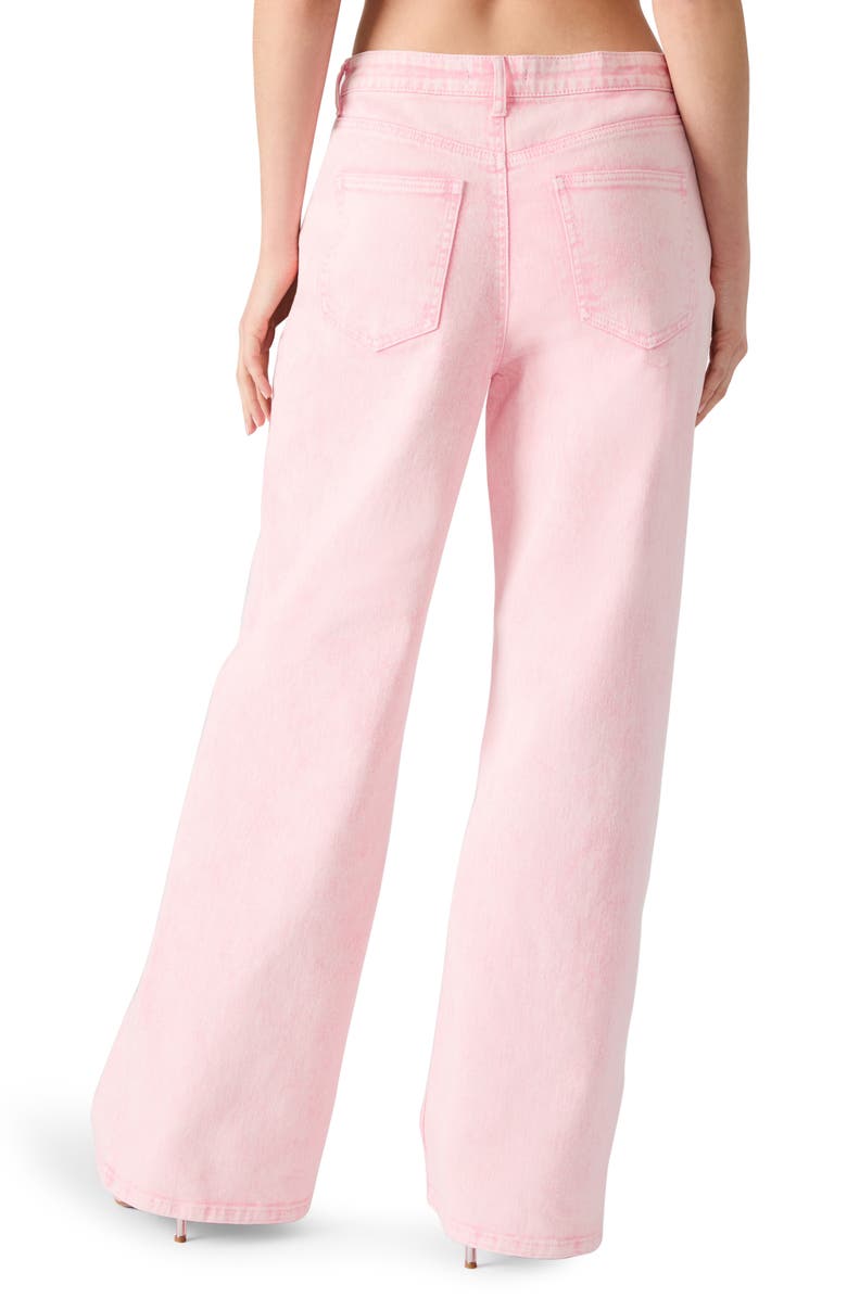 Steve Madden High Waist Wide Leg Jeans, Alternate, color, Prism Pink