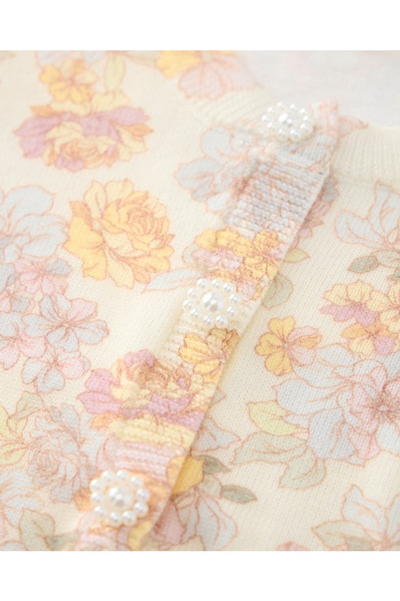 Posie Knit Cardigan, Alternate, color, Floral
