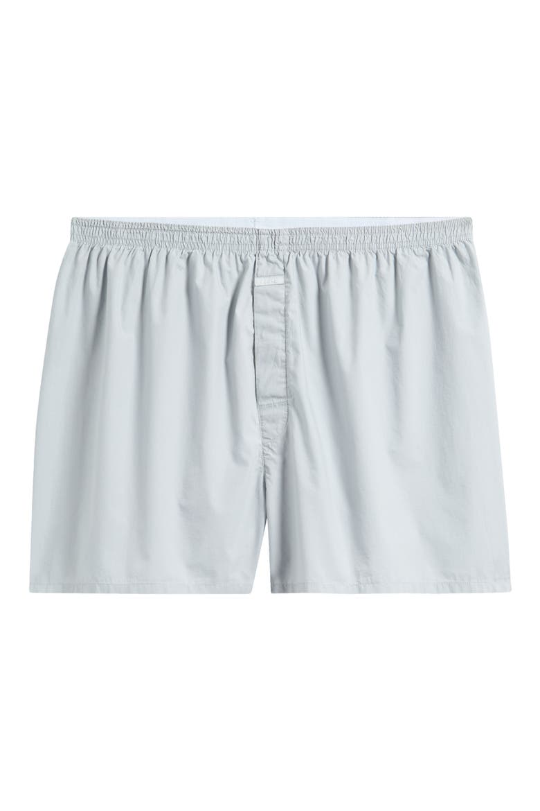 Cotton Poplin Boxers, Alternate, color, MERCURY