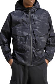 adidas Camo Hooded Windbreaker