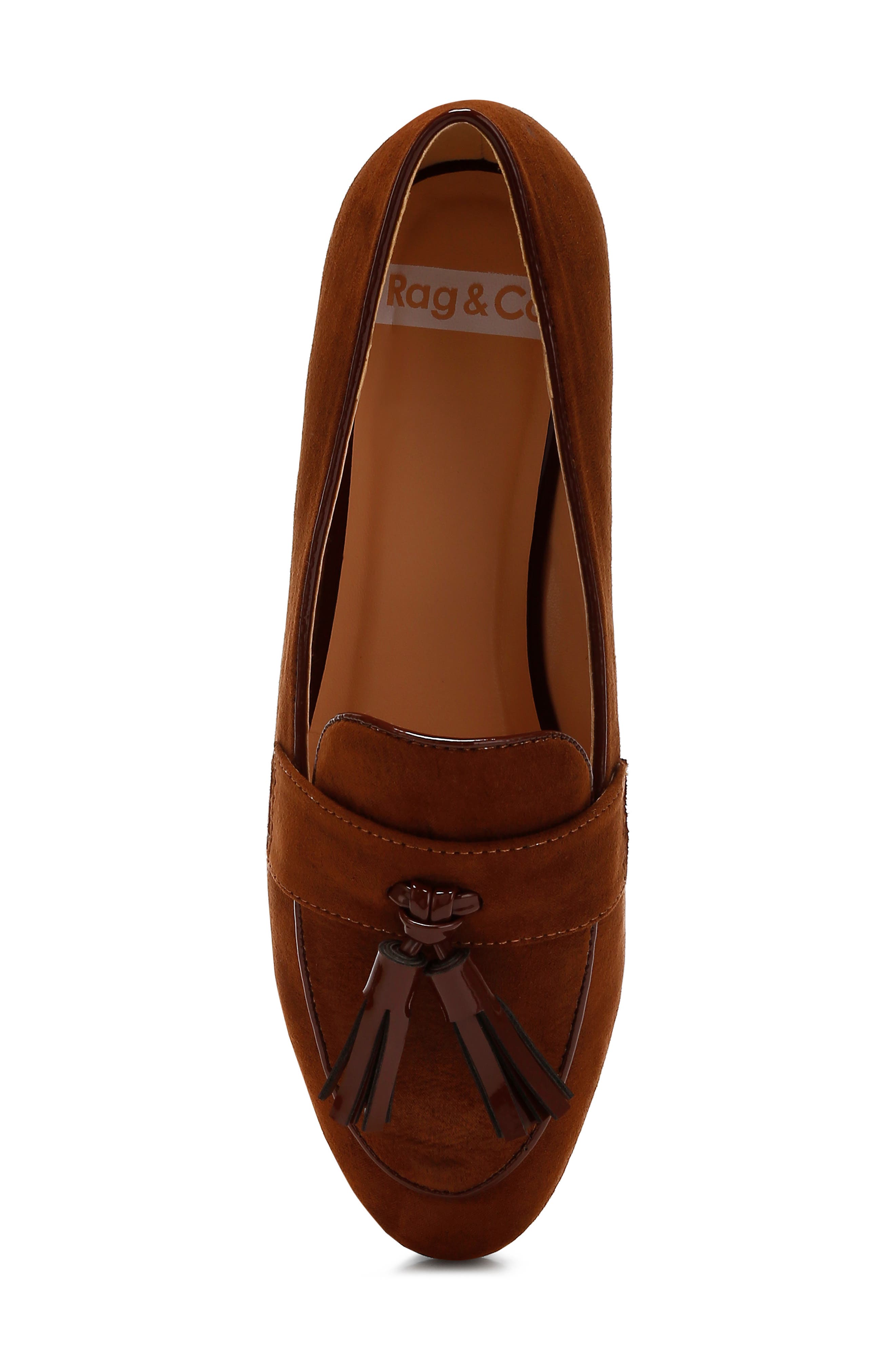 Rag & Co Folklore Tassel Loafer, Alternate, color, Brown