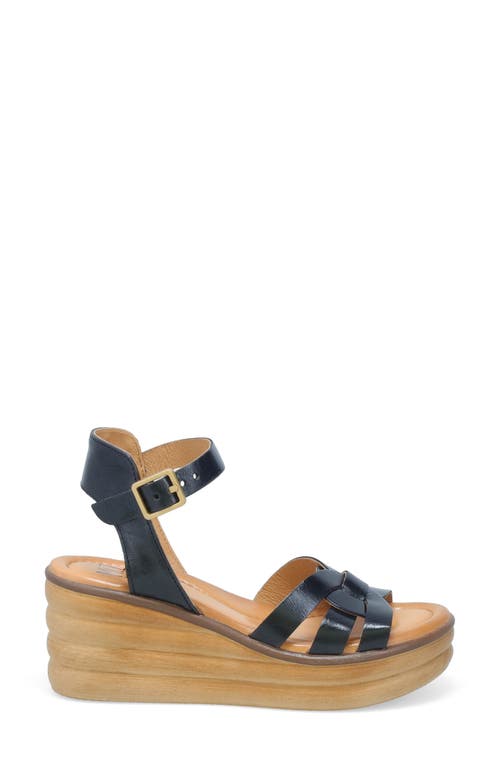 Miz Mooz Ozzie Platform Wedge Sandal In Black
