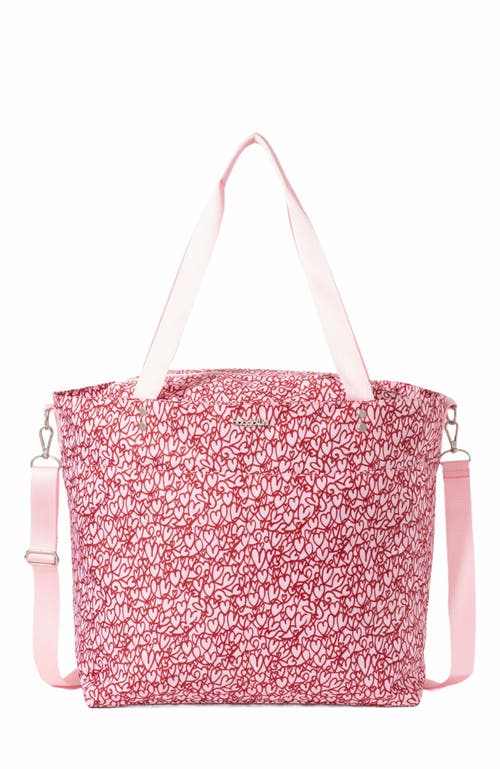BAGGALLINI Large Carryall Weekender Tote Bag in Heart Print at Nordstrom