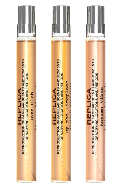 Maison Margiela Replica Warm & Spicy Travel Perfume Trio Set (limited Edition) $105 Value In No Color