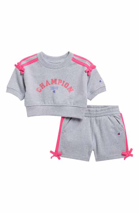 Champion Short Sleeve Sweatshirt & Sweatshorts Set