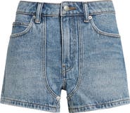Alexander Wang High Waist Denim Carpenter Shorts