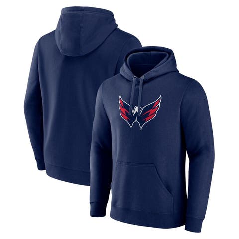 Men's Fanatics Branded Navy Washington Capitals Primary Logo Pullover Hoodie