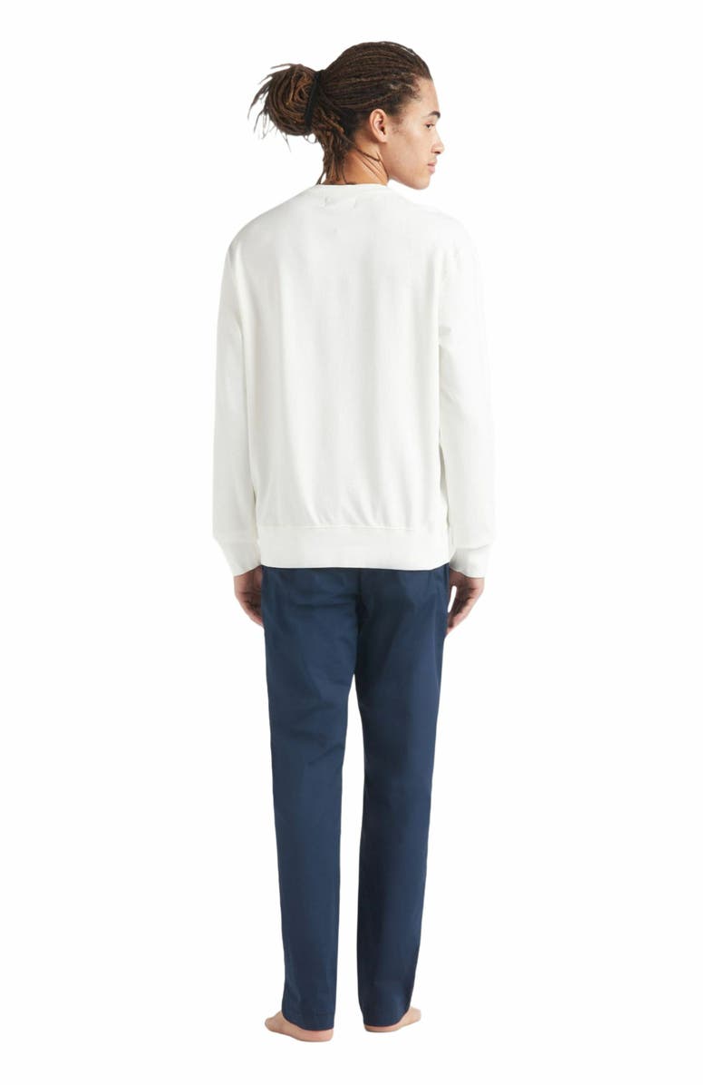 Vilebrequin Men's Family Weekend Cotton Crewneck Sweatshirt, Alternate, color, Off White