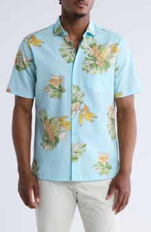 Tori Richard Hua Nui Short Sleeve Cotton Button-Up Shirt