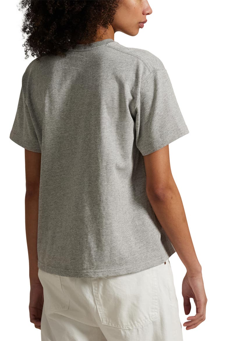 Relaxed Cotton T-Shirt, Alternate, color, COBBLESTONE HEATHER