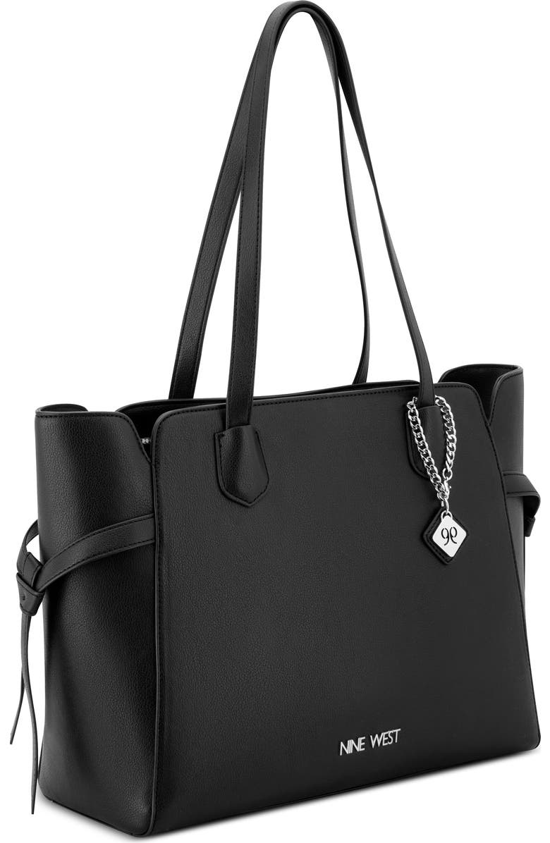 Nine West Isidore Tote Bag, Alternate, color, Black