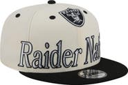 New Era Men's New Era Cream Las Vegas Raiders Oversized Slogan 9FIFTY Snapback Hat