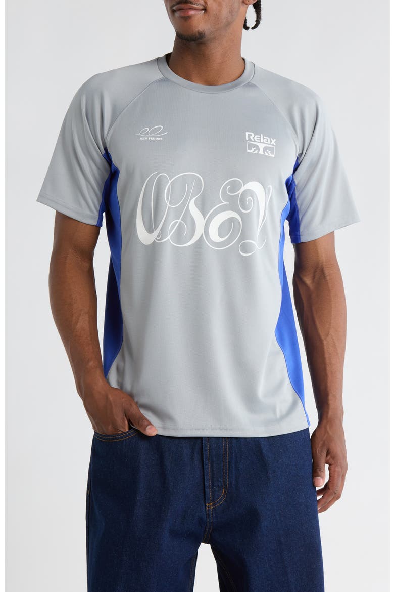 Plaza Active Performance T-Shirt, Main, color, QUARRY MULTI
